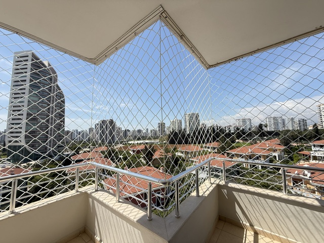 Geniş Açılı Köşe Balkon Panoramik Güvenlik Filesi